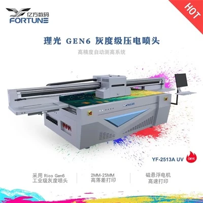 2,5*1,2m UV Flatbed Printer Staklo za štampanje